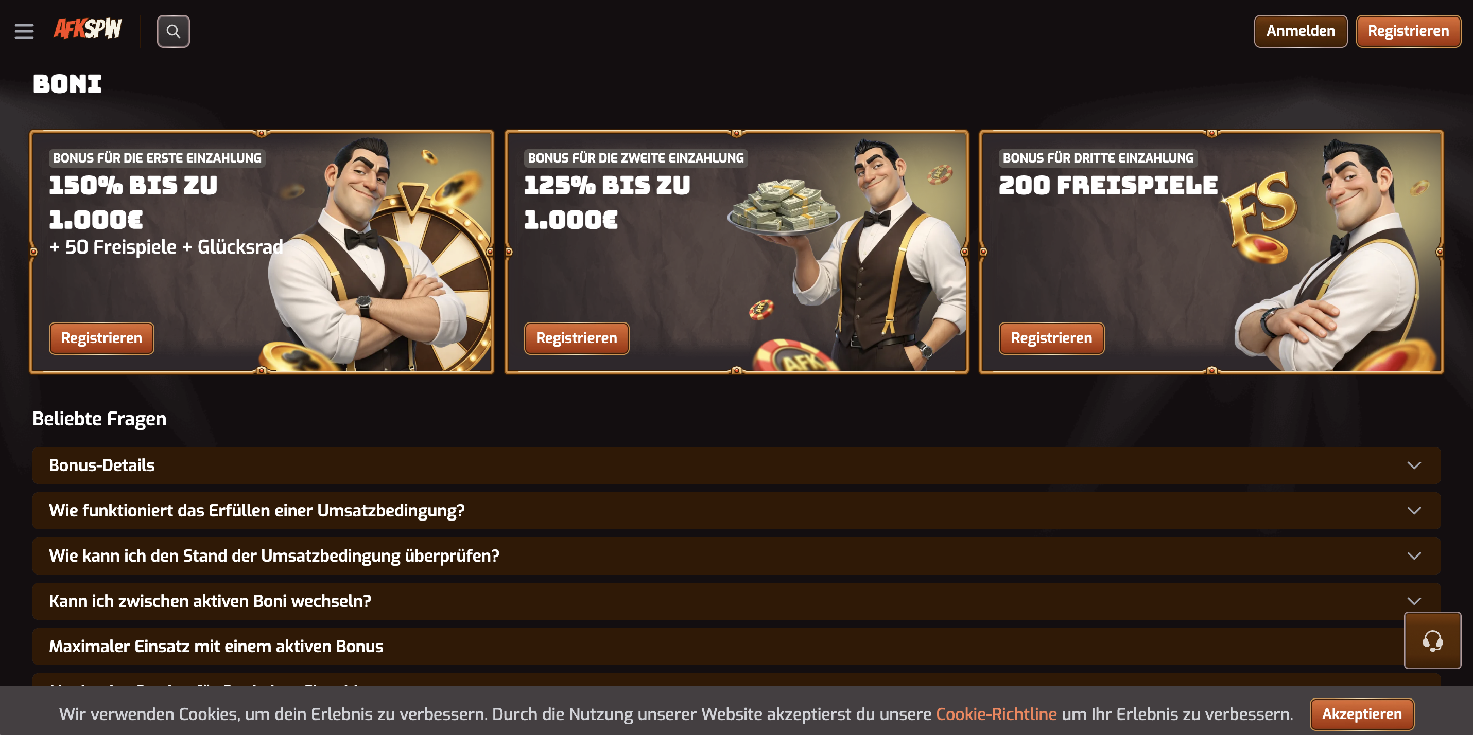 AFKSPIN bonus e promozioni – panoramica