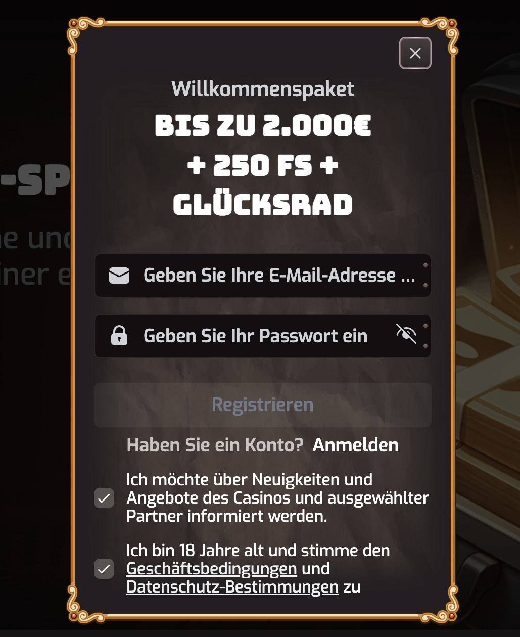 AFKSPIN Registrierung und Login Anleitung